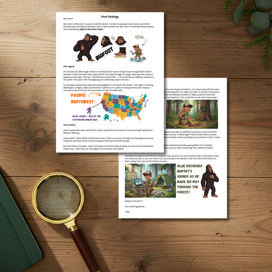 👣 Bigfoot: Search for the Hairy Hiker (Letter 1)